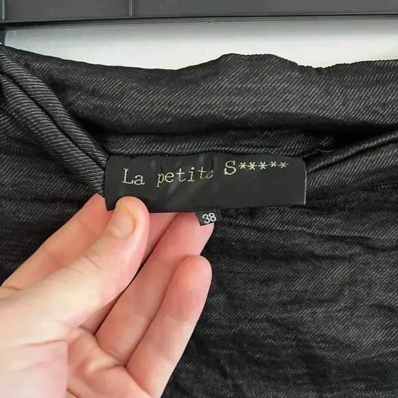 La Petite S***** Textured Skirt Size 38 Color Gray Black - Picture 4 of 6